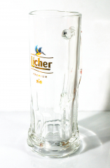 Licher Bier, Bierglas, Humpen, Exlusive Seidel, Bierkrug 0,5l Vogel