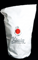 König Pilsener Bier, Wasserdichter Rucksack, Seesack Drybag weiße Ausführung 20l PVC