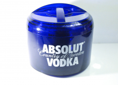 Absolut Vodka, 10l XXL Acryl Eiswürfelbehälter, Eisbox The Blue