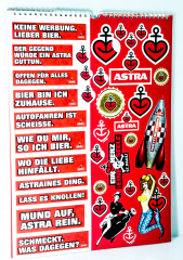 Astra Bier Wand Kalender 2021 wird der Knaller 2021 mit 38 Stickern St Pauli KIEZ Hamburg