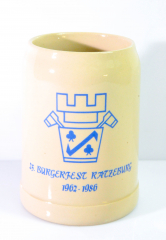 Rommeldeus, Ratzeburger Bier, Bierkrug, Tonkrug Editionskrug 25. Bürgerfest 1962-1986