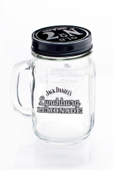 Jack Daniels Whisky, Lynchburg Lemonade Krug mit Deckel Logo gerade