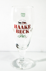 Haake Beck Bier, Glas / Gläser Bierglas, Pokalglas 0,2l Ritzenhoff