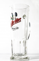 Hasseröder Bier, Bierkrug, Bierseidel, Bierglas 0,25l Habsburg Seidel rotes Logo
