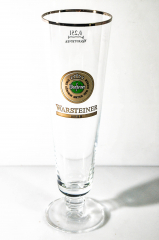 Warsteiner Bier, Bierglas, Exclusiv-Tulpe Bierglas mit Platinrand - 0,25l HERB