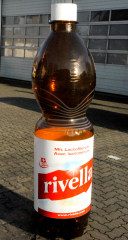 Rivella Limonade, Aufblasbare XXL Rivella Flasche zum Aufstellen Bottle Bob