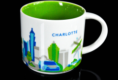 Starbucks Kaffeebecher, Citybecher You are here, YAH City Mug, Charlotte 414ml