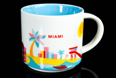 Starbucks Kaffeebecher, Citybecher You are here, YAH City Mug, Miami 414ml