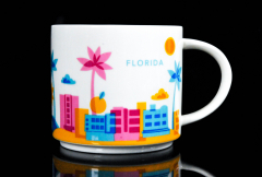 Starbucks Kaffeebecher, Citybecher You are here, YAH City Mug, Florida 414ml