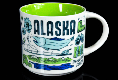 Starbucks Kaffeebecher, Citybecher Been there Series, City Mug, Alaska 414ml Sonderedition