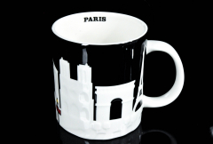 Starbucks Kaffeebecher, Citybecher, City Mug, im Relief Paris 473ml