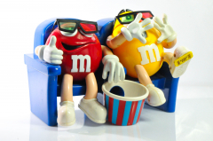 M&M, Spender / Dispenser, Spardose, 3D Kino Sofa, Bonbonspender