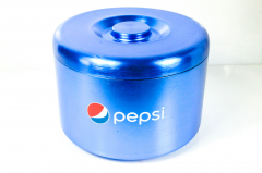 Pepsi Cola, Edelstahl gebürsteter 10l Eiswürfelbehälter Flaschenkühler 3teilig