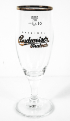 Budweiser Bier, Gläser, Bierglas, Pokalglas Goldschrift, 0,2l Gold Edition