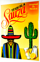 Sauza Tequila, XXXL Blechschild, Werbeschild 90er Jahre GRINGO NEU in OVP