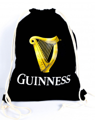 Guinness Bier, String Bag, Turnbeutel, Stoffbeutel Tragetasche, black Edition