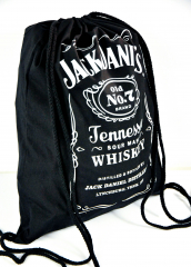 Jack Daniels Whisky,Rucksack Tragetasche Stoffbeutel Full Logo Rocks Stringbag