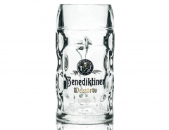 Benediktiner Weißbier, Maßkrug Bierkrug Krug Bierglas, Glas / Gläser Bier Seidel 1 Liter