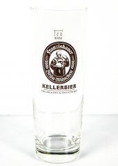 Franziskaner Weissbier Kellerbier Willi Glas / Gläser, Bierglas, Weizenbierglas 0,5l
