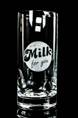 Milka Schokolade, Leonardo Oreo Milchglas, Frühstücksglas, Glas / Gläser, 0,2l