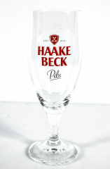 Haake Beck Bier, Glas / Gläser Bierglas, Pokalglas 0,25l Ritzenhoff