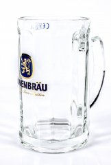 Löwenbräu Bier, Glas / Gläser Staufeneck Seidel, Bierkrug 0,3l