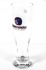 Löwenbräu Bier, Glas / Gläser Weizenbierglas, Bierglas 0,5l