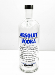 Absolut Vodka, Echtglas Dekoflasche Showbottle 1,0l IMPORTED