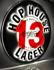 Guinness Hop House Bier, LED Leuchtreklame, Leuchtwerbung Lager
