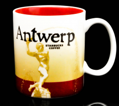 Starbucks Kaffeebecher, Citybecher, City Mug, Antwerpen / Antwerp 473ml SKU