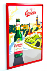 Budweiser Bier, Blechschild Werbeschild Budvar Czech Lager Original City of Budweiser