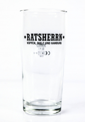Ratsherrn Pils, Bierglas Glas / Gläser Probierglas Tasting Glas 0,1l Brewhouse