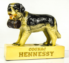 Hennessy Cognac, Keramik / Porzelan Werbefigur Bernhardiner Glorifier Sammelfigur RAR!!