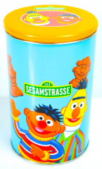 Sesamstraße Blech Keksdose / Sammeldose / Tee Kaffeedose BLAU Kinderdose