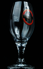 Holsten Edel Glas / Gläser, Bierglas / Biergläser, Pokal 0,2l RC rotes Emblem