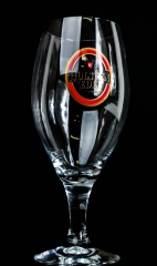 Holsten Edel Glas / Gläser, Bierglas / Biergläser, Pokal 0,3l Ritzenhoff rotes Emblem