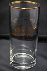 Coca Cola Glas / Gläser, Longdrinkglas Goldedition 0,4l